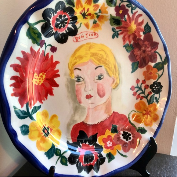 nathalie lete x anthropologie rare francophile plate - Picture 12 of 12